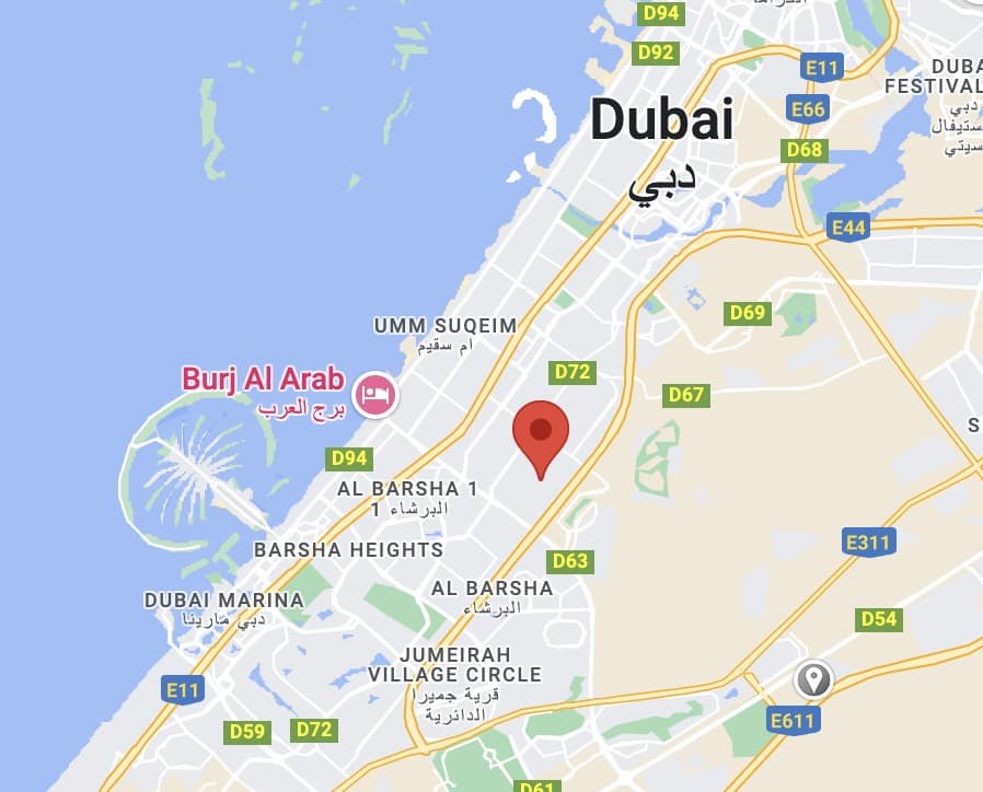Location of the best Dog Day Care and Dog Boarding service in Dubai